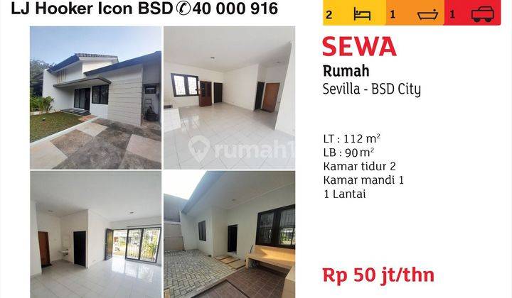 Rumah 1 lantai di BSD 1