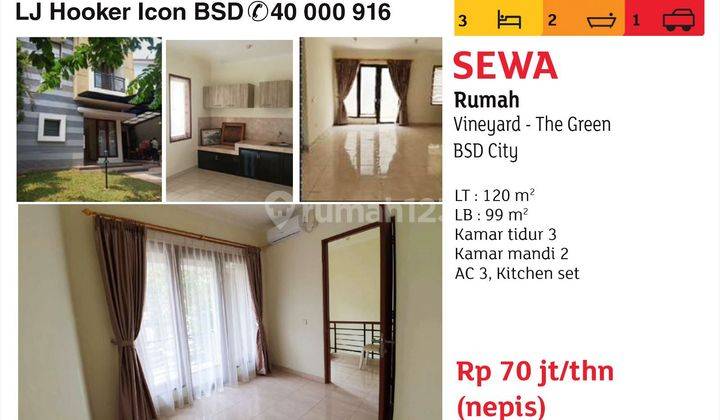 Rumah rapih semi furnished 1