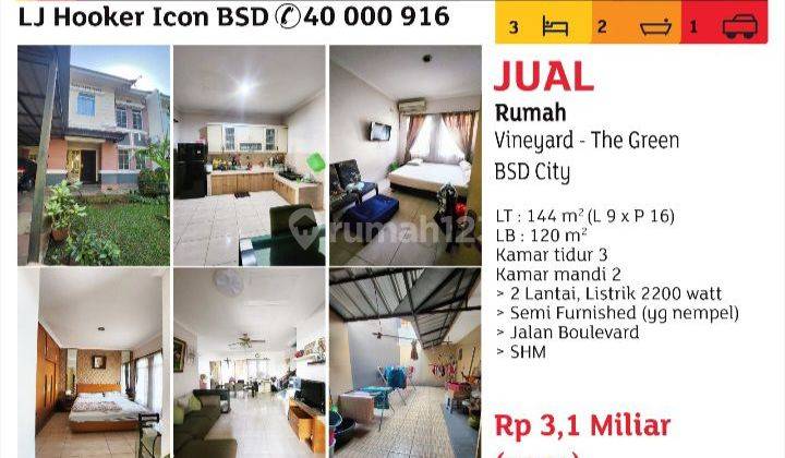 Rumah 2 lantai di jalan utam SHM 1