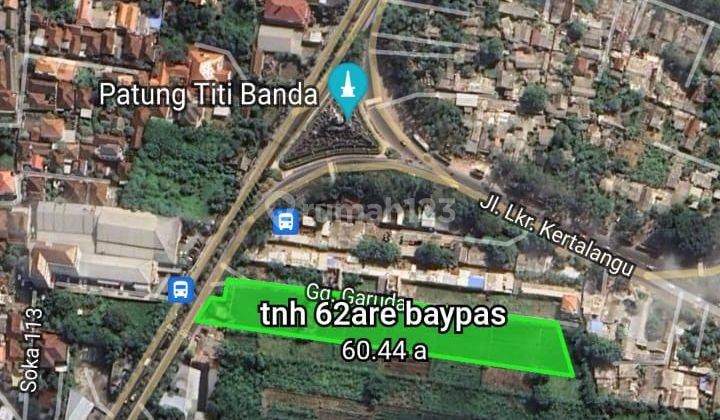 Tanah Luas 62 Are Di Pinggir Jalan Induk Bypass Ngurah Rai Db 1