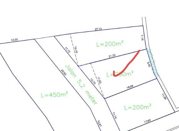 Land for sale on Jl. Kebo Iwa Utara, Padangsambian Cc 2