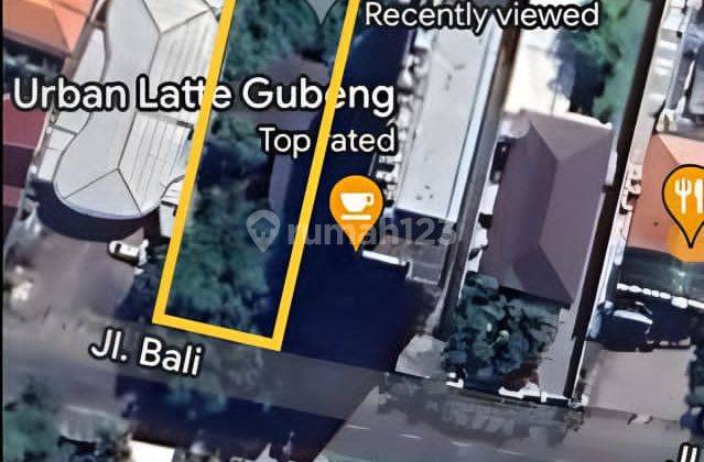 Tanah di Jalan Bali, Surabaya HGB 1.167 m² 1