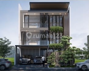 Rumah Citraland South Emerald Mansion 3 Lantai Modern Tropical Design