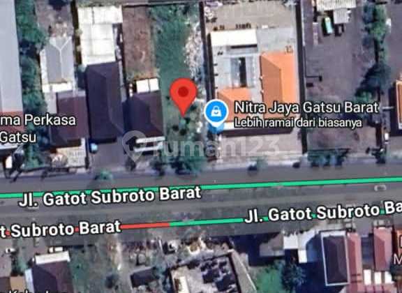 Tanah Jalan Utama Gatot Subroto Barat Denpasar Strategis Murah
