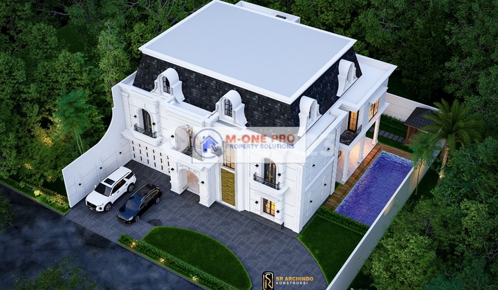 Dijual Rumah Baru Mewah Model American Classic di Jatipadang 2