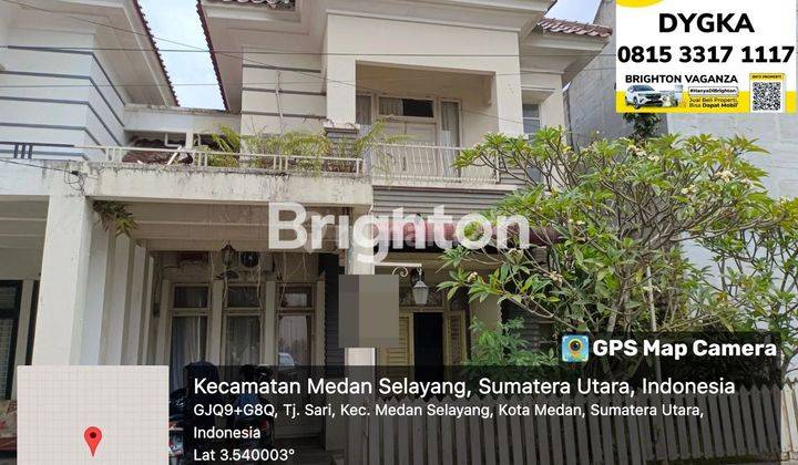 Rumah Mewah Murah turun harga dengan jalan perumahan yang lebar di daerah Medan Selayang. 1