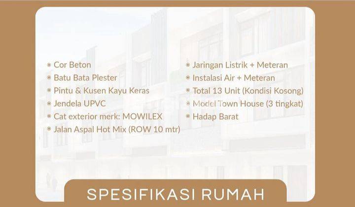 HUNIAN TOWNHOUSE MINIMALIS STRATEGIS DARI GLOBAL HAUS RESIDENCE Tipe B 4×10 DI KAWASAN PASAR 3 KRAKATAU MEDAN TEMBUNG. 2