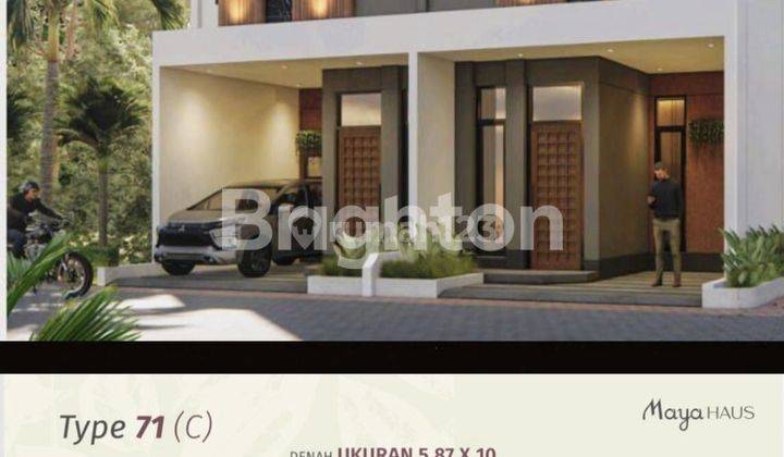 Hunian Villa Premium Minimalis dari VILLA MAYA HAUS Tipe 71 (5,8x10 m2) di Kawasan Bisnis Krakatau Medan Timur. 1