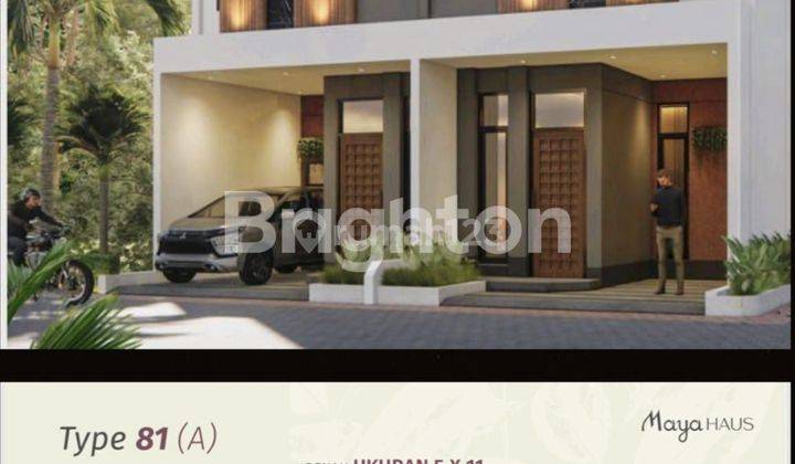 Hunian Villa Premium Minimalis dari VILLA MAYA HAUS Tipe 81 (5x11 m2) di Kawasan Bisnis Krakatau Medan Timur. 1