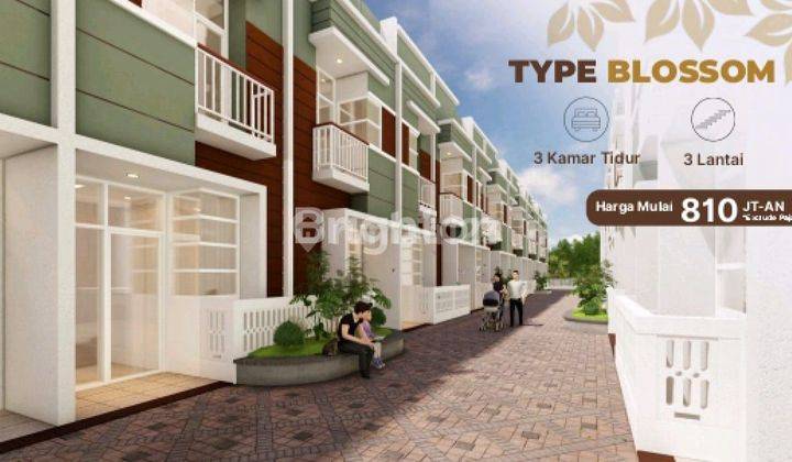 HUNIAN RUKO & TOWNHOUSE EXCLUSIVE KONSEP DOUBLE DECKER YANG MENGGUNAKAN BASEMENT PARKING UNTUK HUNIAN DENGAN STRUKTUR LANTAI TERPISAH ANTARA LANTAI UTAMA DAN LANTAI PARKIR.HUNIAN IMPIAN KELUARGA ORCHID GARDEN--TIPE BLOOSOM MEMBERIKAN KENYAMANAN DAN KEAMA 1