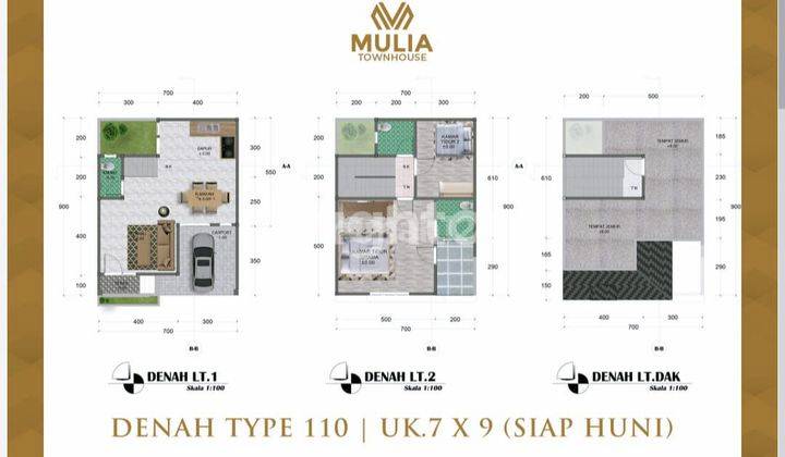 HUNIAN VILLA EXCLUSIVE YANG MENAWARKAN KENYAMANAN DAN KEAMANAN PERSEMBAHAN DARI MULIA TOWNHOUSE 2 - Tipe 7×9. DENGAN LOKASI STRATEGIS YANG BERADA PADA KAWASAN YOS SUDARSO, DI KECAMATAN MEDAN DELI. 2