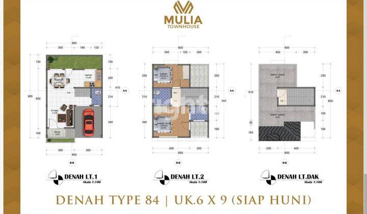 HUNIAN VILLA EXCLUSIVE YANG MENAWARKAN KENYAMANAN DAN KEAMANAN PERSEMBAHAN DARI MULIA TOWNHOUSE 2 - Tipe 6×9. DENGAN LOKASI STRATEGIS YANG BERADA PADA KAWASAN YOS SUDARSO, DI KECAMATAN MEDAN DELI. 2