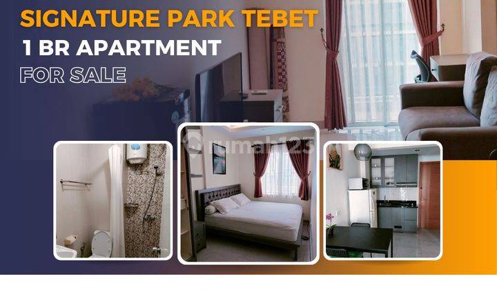 Dijual 1BR Apartemen Signature Park Tebet Furnished Rapih 1