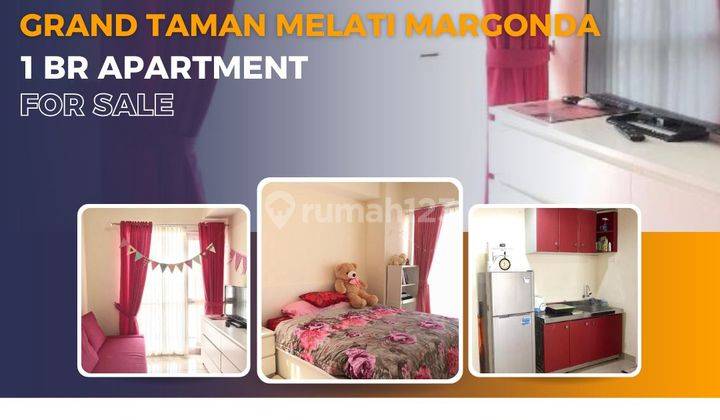 Dijual 1BR Apartemen Grand Taman Melati Margonda Furnished 1