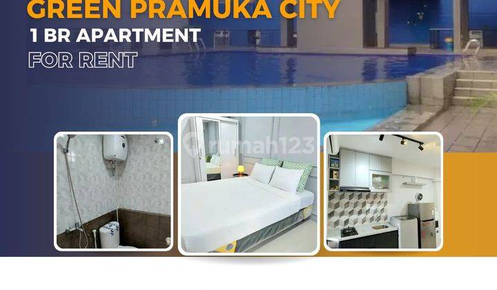 Disewakan 1BR Green Pramuka City Furnished 1