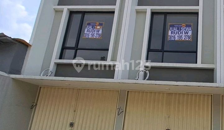 Ruko Murah Baru 2 Lantai di Jalan Ramai Haji Ten Pulomas. bisa Gandeng