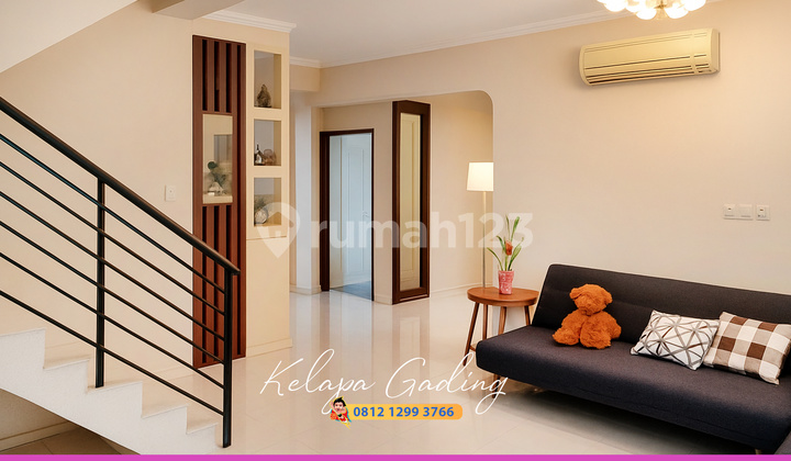 Diskon! Rumah Full Renov Cantik Janur Kelapa Gading 3 Lantai