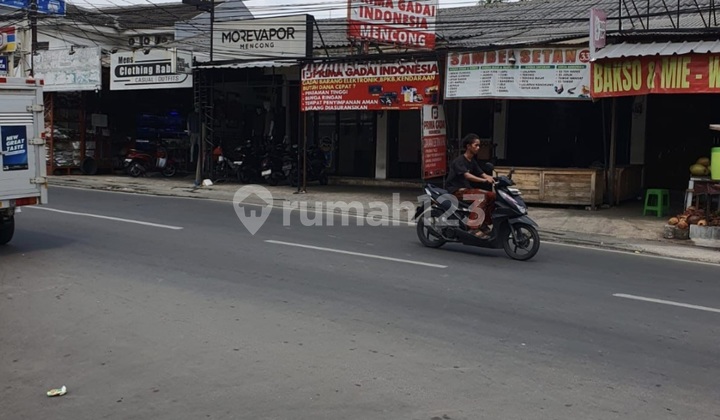 Dijual Tanah Hook 3 Sisi  Komersial Jl Raya H.Mencong , Sudimara Timur Ciledug Tangerang Jl Ramai 24 jam
