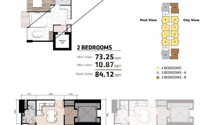 Dijual Murah Apartemen Yukata Suites Japanaese Condomium Alam Sutera Tangerang 2 BR Sangat Bagus Furnished Siap Huni 2