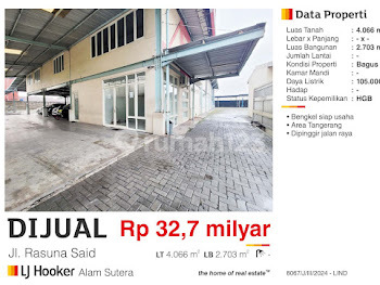 Dijual Bengkel Body Repair 2 Lantai Bagus Luas 4068 M2 Siap Usaha Jl Rasuna Said Tangerang Bisa Dijadikan Gudang 