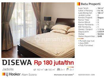 Disewa Rumah 2 Lantai Full Furnished Jadeite Bsd Tangerang Siap Huni Bagus  1