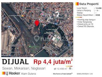 Dijual Tanah 12498 M2 di Sewan Mekarsari Neglasari Tangerang Dekat Rs Dan Dekat Pintu Air 10 2