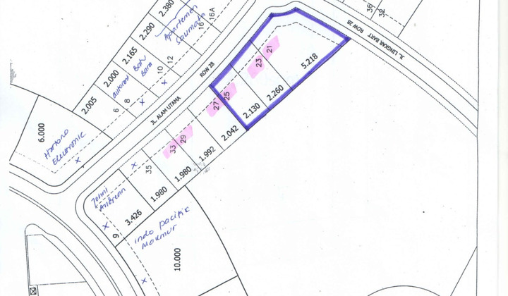 Disewa Tanah Commercial 3186 m2 Jl Lingkar Barat Alam Sutera tangerang Sun