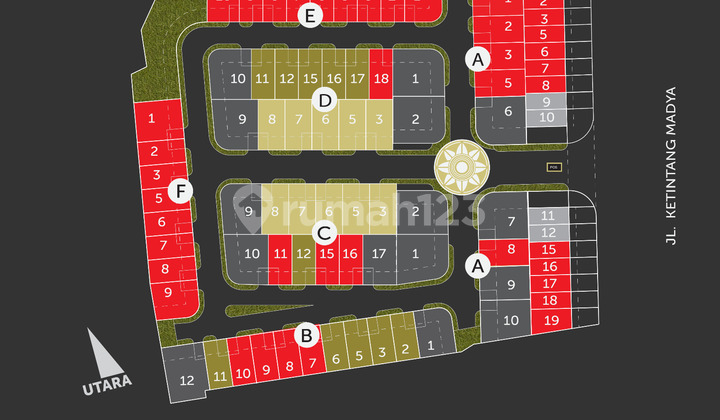 Rumah Puri Indah Ketintang Dekat Gayungsari, Kebonsari, A.yani 2
