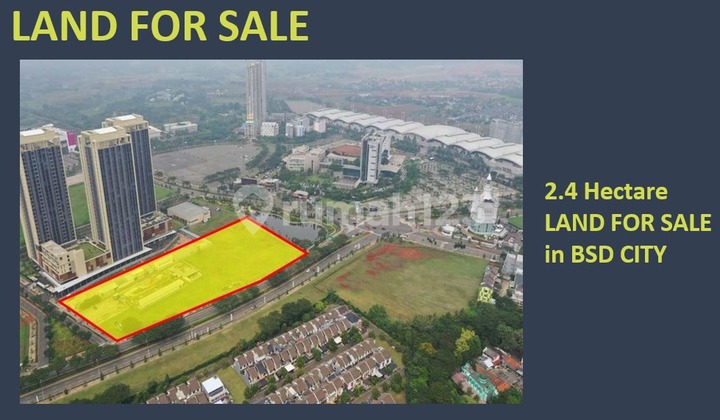 Tanah Berlokasi Strategis di pinggir jalan raya Boulevard BSD Tanah Berlokasi Strategis di pinggir jalan raya Boulevard BSD