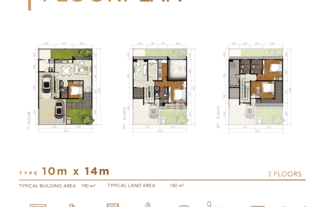 Rumah 3Lt 10X14 4Kt Cluster Maninjau Asya Jgc Jakarta Garden City 2