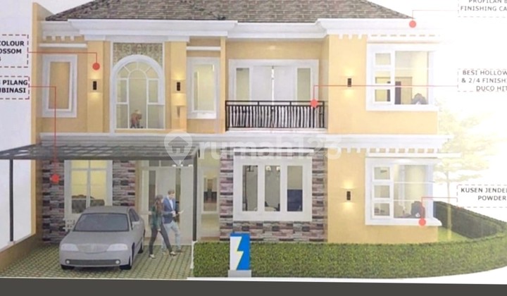 Corner House 2 Floors 14x17 5 Bedrooms Cluster La Seine JGC Jakarta Garden City