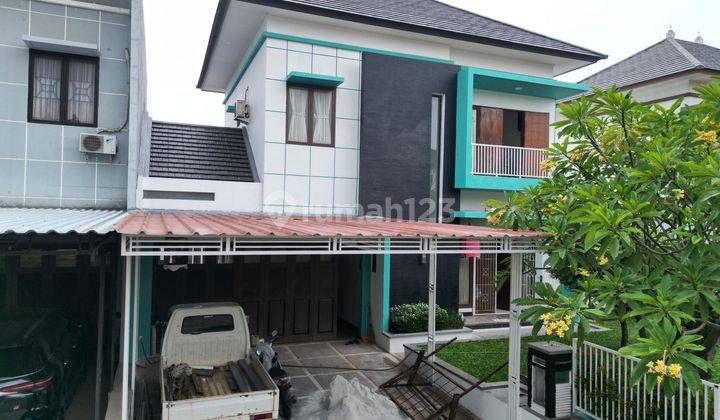 Jual Nego Rumah 2 Lantai Shm Kondisi Bagus Hadap Timur Taman Luas  Di Cluster Heliconia Harapan Indah Bekasi 2