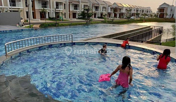 JUAL RUGI DAN HARGA NEGO RUMAH 2 LANTAI SHGB DI BURGUNDY RESIDENCE, THE ORCHARD SUMMARECON BEKASI 2