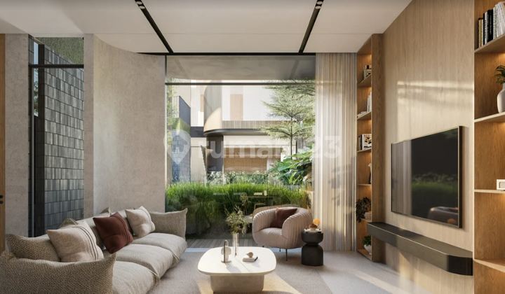 A special house in the Kemang cluster area. Unique design with a very stylish rooftop lounge. 2