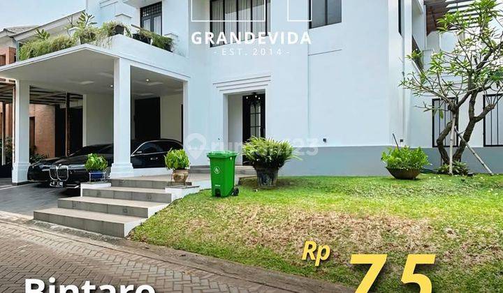 Rumah Baru Modern Siap Huni Sudah Full Furnished, Posisi Hook di Bintaro 1