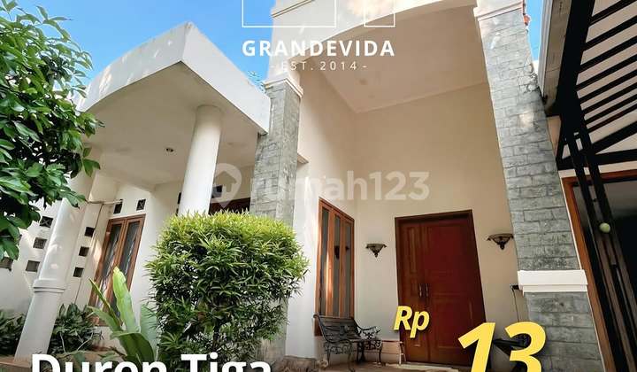 Duren Tiga - [For sale] : Rumah Terawat dan tanah luas siap huni selangkah ke lapangan tennis 1
