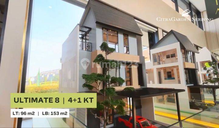 Dijual Rumah 3 Lantai Dengan Skydeck Cluster Citra Garden Serpong 2