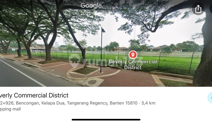 Dijual Tanah Kavling Komersil Hadap Jalan Utama Lippo Karawaci