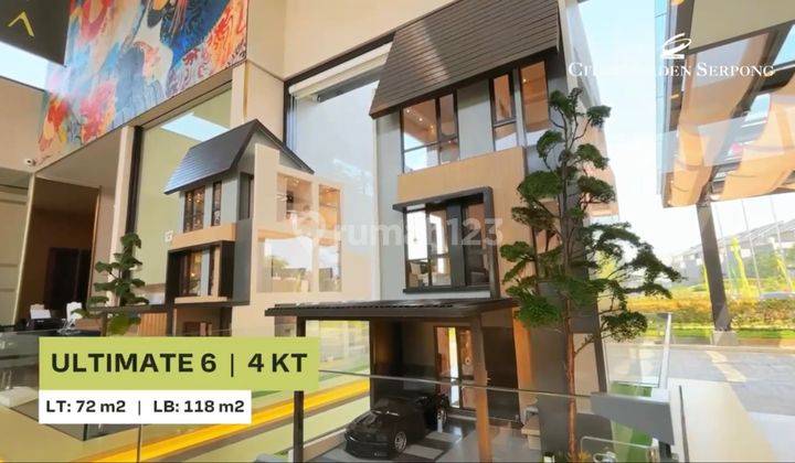 Rumah Modern 3 Lantai Tanpa Dp  Kawasan Cgs Serpong Bsd Tangerang 2