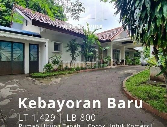 RUMAH DI AREA PREMIUM KEBAYORAN BARU BISA BUAT GEDUNG 45 LANTAI