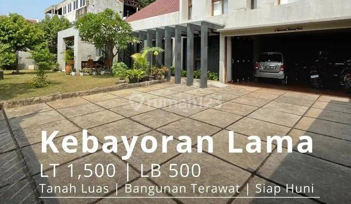 RUMAH KANTOR LUAS, DALAM KOMPLEK KEBAYORAN LAMA JAKARTA SELATAN 1