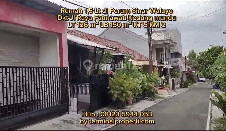 Rumah Dijual 1,5 Lt Perum Sinar Waluyo Ketileng Kel Kedungmundu Tembalang Kota Semarang 1