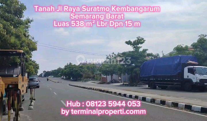 Tanah Dijual Murah SHM Hak Milik Jl Raya Suratmo Kembangarum Semarang Barat