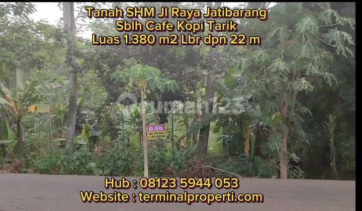 Tanah Dijual SHM Hak Milik Jl Raya Jatibarang Sblh Cafe Kopi Tjarik Jatibarang Mijen Smg Barat 2