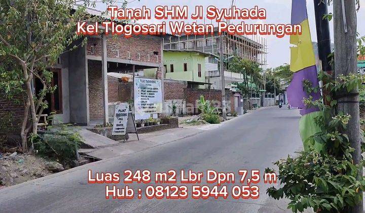 Tanah Dijual Murah SHM Hak Milik Jl Syuhada Kec Pedurungan Semarang Timur 2