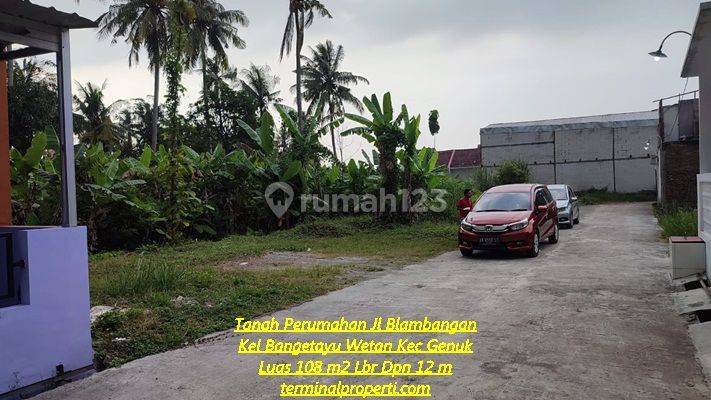 Tanah Dijual SHM Hak Milik  Jl Blambangan kel Bangetayu Wetan Genuk Semarang Timur 2