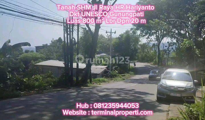 Tanah Dijual SHM Hak Milik Jl Raya Hr Hadiyanto Dkt Sampangan Dn Unes Gunungpati 2