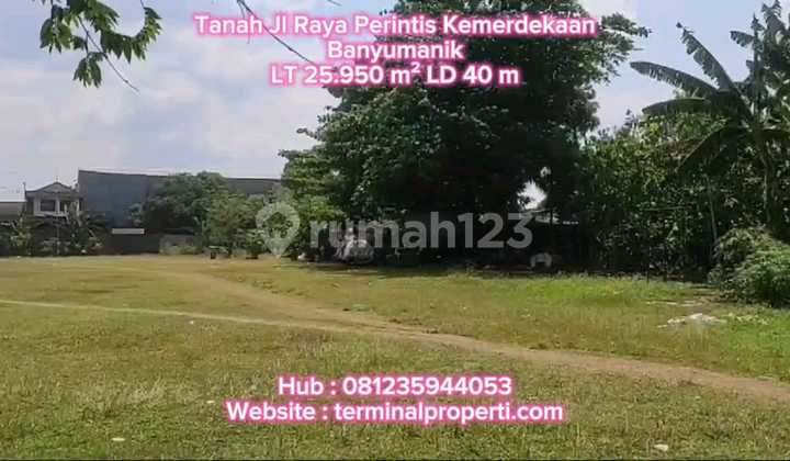 Land for Sale 2.6 H SHM Ownership Title on Jl Raya Perintis Kemerdekaan, Banyumanik, Semarang 2