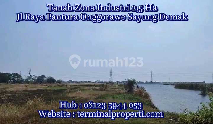 Tanah Industri Dijual SHM Hak Milik Jl Raya Pantura Onggorawe Sayung Kab Demak Dkt Pelabuhan Tanah Industri Dijual SHM Hak Milik Jl Raya Pantura Onggorawe Sayung Kab Demak Dkt Pelabuhan