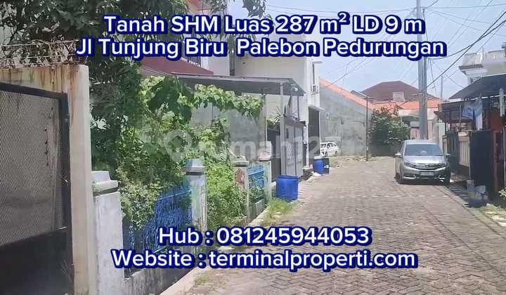 Tanah Dijual Sblh Amni SHM Langsung Pemilik Tunjung Biru Palebon Pedurungan Semarang Timur 2